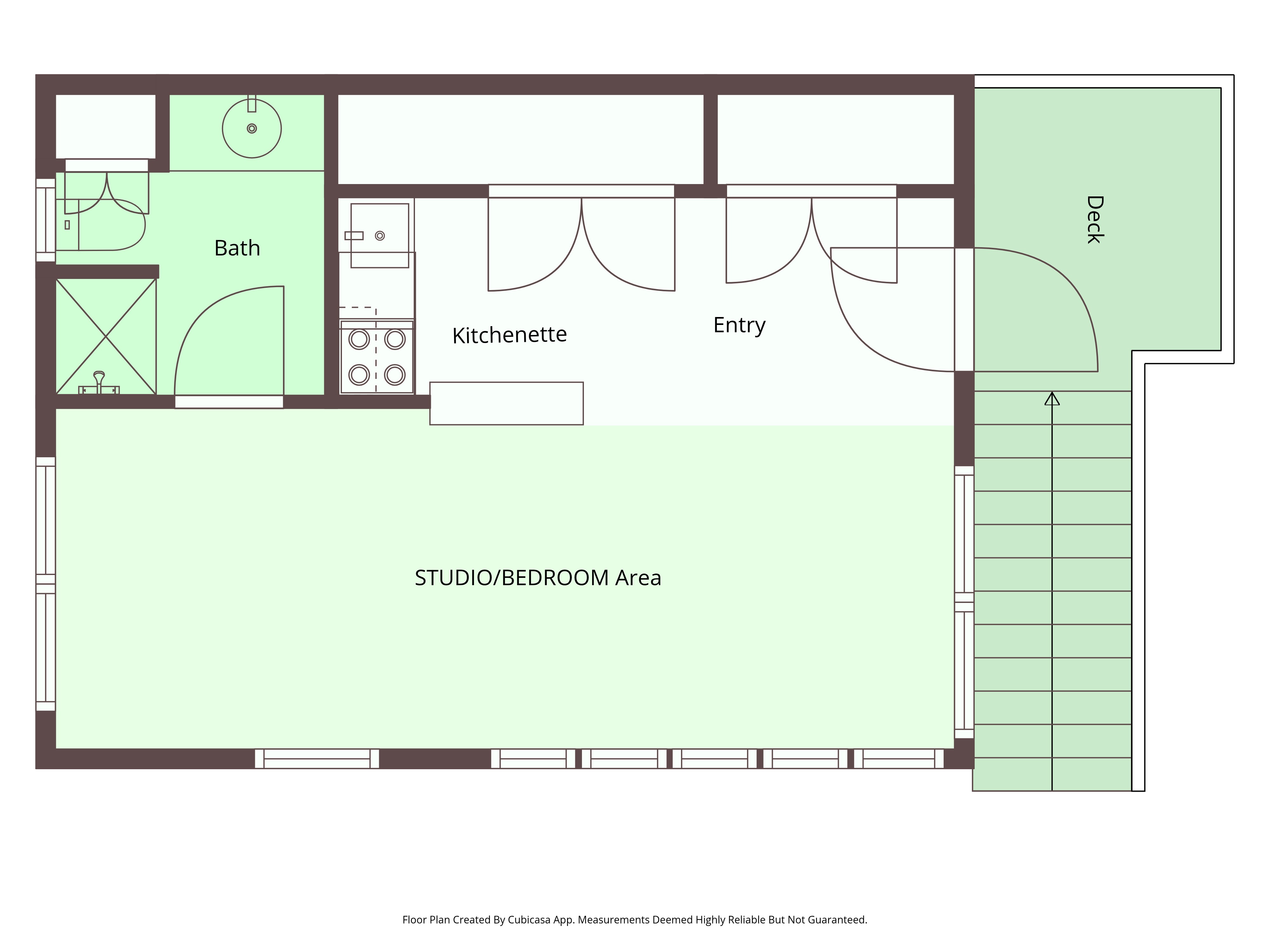 110 N Winter St — Guest Studio Floor Plan